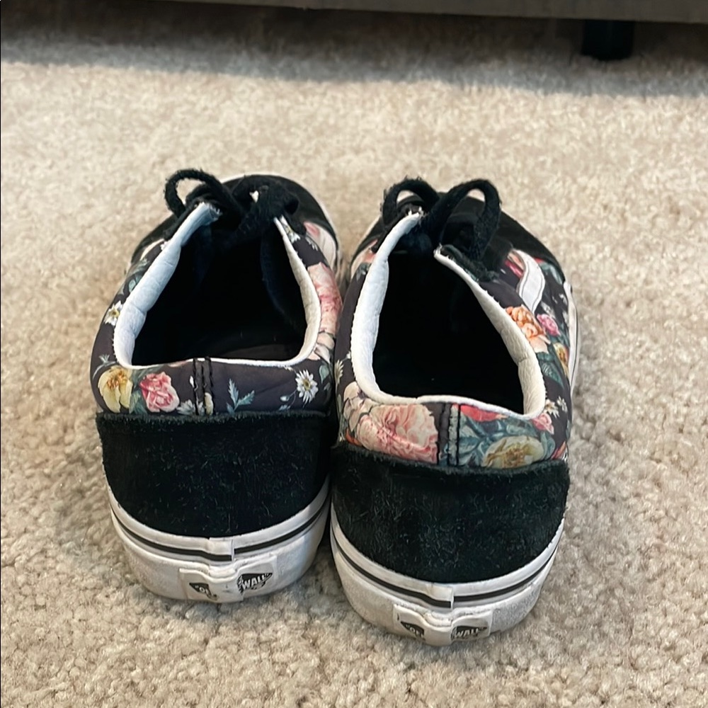 Floral Black Vans - Picture 4 of 6